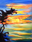 Cypress at Sunset #3