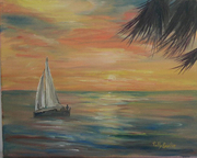 Sailing at Sunrise - Sold