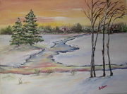 Winter Sunset Sold